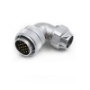 WF28/17pin TU/Z Right Angle Waterproof Connector Male Plug and Female Socket Connector