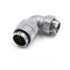 13pin Waterproof Aviation Male Plug and Female Socket TU/Z WF32 series Right Angle Connector