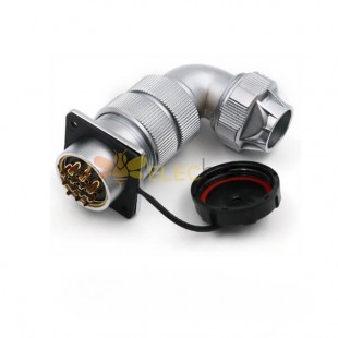 13pin Waterproof Aviation Male Plug and Female Socket TU/Z WF32 series Right Angle Connector