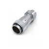 19pin Aviation Waterproof Male Plug and Female Socket WF32 TE+ZE Docking Straight Connector