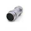 19pin Aviation Waterproof Male Plug and Female Socket WF32 TE+ZE Docking Straight Connector