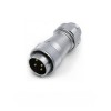 Male Plug and Female Socket Connector 4pin Docking Straight TE+ZE WF32 Aviation Waterproof Connector