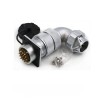 Right Angle Male Plug and Female Socket TU/Z Waterproof Aviation Connector WF32-19pin Connector