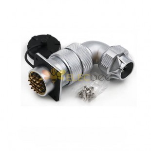 Right Angle Male Plug and Female Socket TU/Z Waterproof Aviation Connector WF32-19pin Connector
