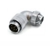 WF32/10pin B TU/Z Right Angle Waterproof Connector Male Plug and Female Socket Connector