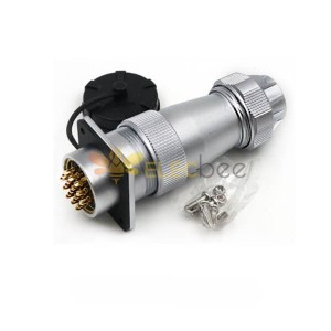 WF32/19pin TE+Z Male Plug and Female Receptacle Connector Straight Aviation Waterproof Connector