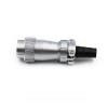 WF32/8pin TI+ZG Male Plug and Female Socket with Cap Panel Mount Flange Jack Waterproof Connector