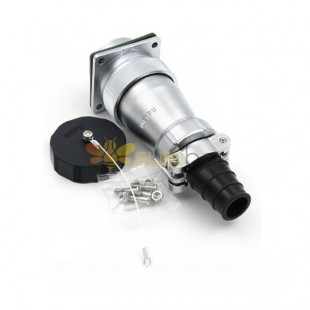 26pin Flange Socket and Straight Plug WF40 series TI+Z Male plug and Female Receptacle
