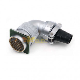 Male Plug and Female Receptacle Connector 27pin Bending Right Angle TV+Z WF48 Circular Waterproof Connector