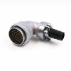 Male Plug and Female Receptacle Connector 40pin Bending Right Angle TV+Z WF55 Circular Waterproof Connector
