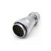 Male Plug and Female Socket Connector 20pin Docking Straight TE+ZE WF48 Aviation Waterproof Connector