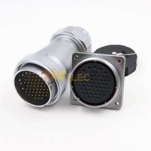 Male Plug and Female Socket Connector 53pin Straight TE+Z WF55 series Circular Waterproof Connector