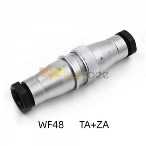 WF48-20芯 TA+ZA對接螺母壓緊插頭插座 航空防水連接器 公頭母座套裝