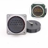 WF55-40pin Aviation Circular Waterproof Connector Straight Cable TI+Z Male Plug and Female Square Socket