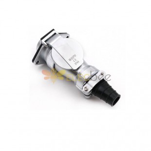 WF40-31pin TI+ZG 2-hole Flange Female Receptacle with Cap and Male Plug Aviation Connector