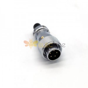 WS16 5pin Industrial Connector, 5core male power cable automotive waterproof connector 5wire solder plug