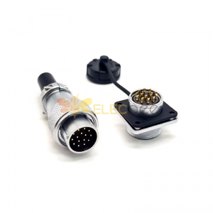 Male Plug With Pvc Sleeve and female socket 15 Pin Metallic Cable Wire Connector Ws20-Tq Z