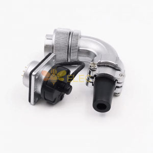 Male Plug With Pvc Sleeve and female socket WS20 15 Pin Metallic Cable Wire Connector(TQ+Z 15pin)