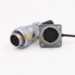 WS20 12Pin Waterproof IP67 Power Connector Male and Female for LCD