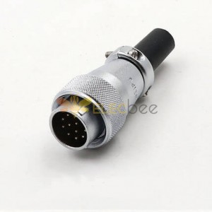 WS20 12Pin Waterproof IP67 Power Connector Male Plug for LCD