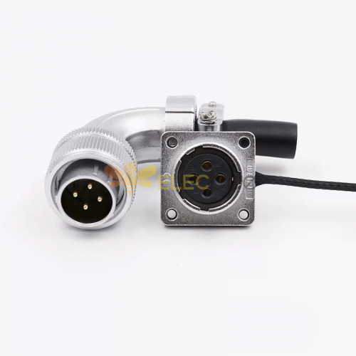 WS20 4Pin Aviation Connector Male Plug Female Socket Metal Threaded Panel Mount Waterproof Connector (TS+Z 4pin)