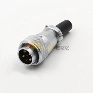 WS20 6pin Connector Plug, Power Cable Connector, Automotive Aviation Plug (6pin, Solder)