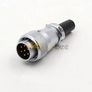 WS20 7pin Waterproof Connector Male Plug Connector, 10A 500V High Voltage Automotive Power Connector