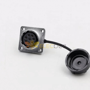 WS20 8pin Connector Female Panel Mount Socket Power Cable Connector, Automotive Aviation Receptacle (WS20, Z, 8pin)