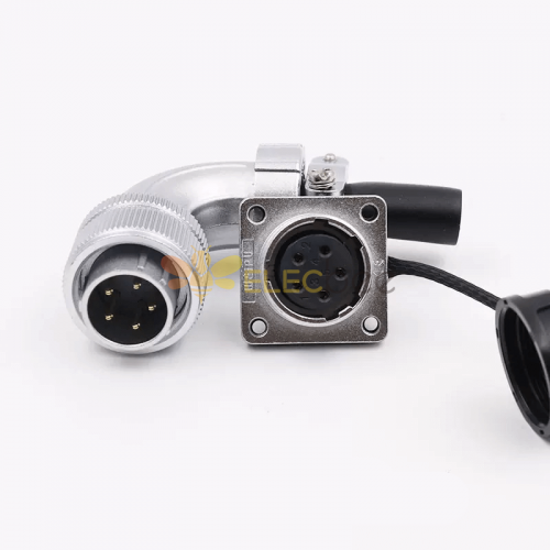 WS20 TS+Z 5Pin Male Plug and Female Panel Mount Socket 20MM Metal Shell Aviation Connector