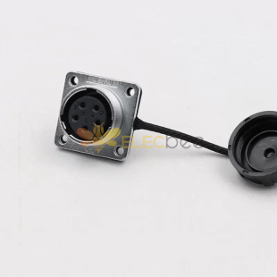 WS20-Z 5Pin Female Panel Mount Socket 20MM Metal Shell Aviation Connector (WS20, Z, 5pin）