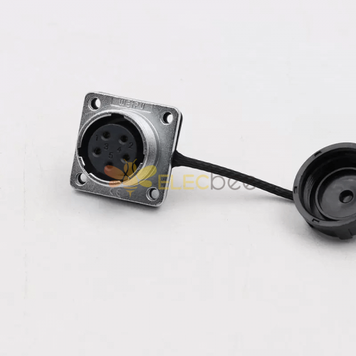 WS20-Z 5Pin Female Panel Mount Socket 20MM Metal Shell Aviation Connector (WS20, Z, 5pin）