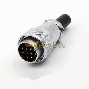WS24 12pin Waterproof Connector Male Plug Connector, 10A 500V High Voltage Automotive Power Connector