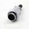 WS24 19Pin Waterproof IP67 Power Connector Male Plug for LCD