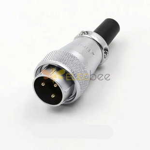 WS24 Industrial Connectors 3 pin male plug power connector