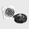 WS28 12Pin Aviation Connector Female Socket Waterproof Metal Threaded Panel M28 Outdoor for LED (WS28, Z）