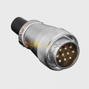 WS28 TQ 10pin Connector Plug, Power Cable Connector, Automotive Aviation Plug (10pin, Solder)