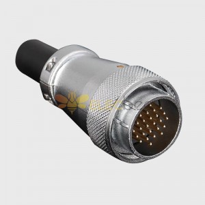 WS28 TQ 26Pin Aviation Connector Male Plug Waterproof Metal Threaded Panel M28 Outdoor LED Industrial Equipment
