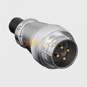 WS28 TQ 4Pin Aviation Connector Male Plug Waterproof Metal Threaded Panel M28 Outdoor for LED