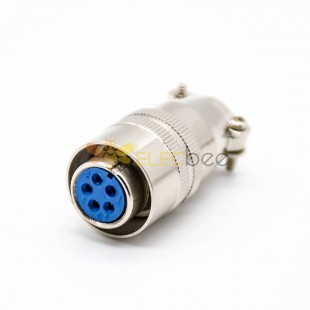 Aviation Connector XS16 Connector 5 Pin Female Plug Straight Solder Cable