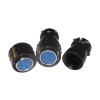 XS16 3 Core Aviation Plug Black Screw Crimp For Cable