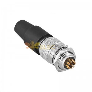 YC12 Series Connector 10 Pin Avation Push-Pull Quick Lock Formal Mount female Plug Male Socket