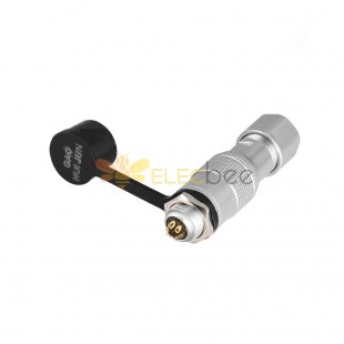 6 Pin Waterproof Male Plug Female Socket Avation Connector Push-Pull Quick Lock YC8 Series Reverse Mount
