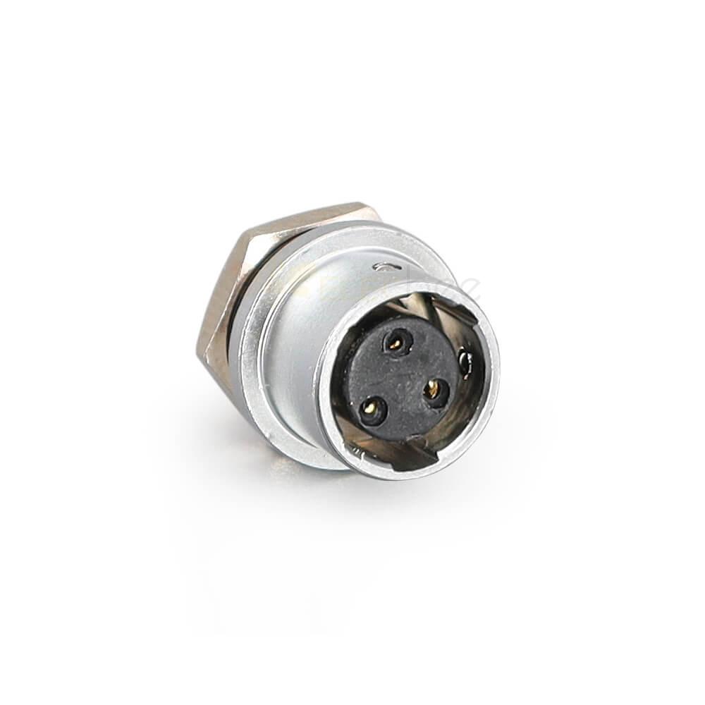 Male Plug Female Socket Avation Connector Push-Pull Quick Lock YC8 Series Connector Reverse Mount 3 Pin