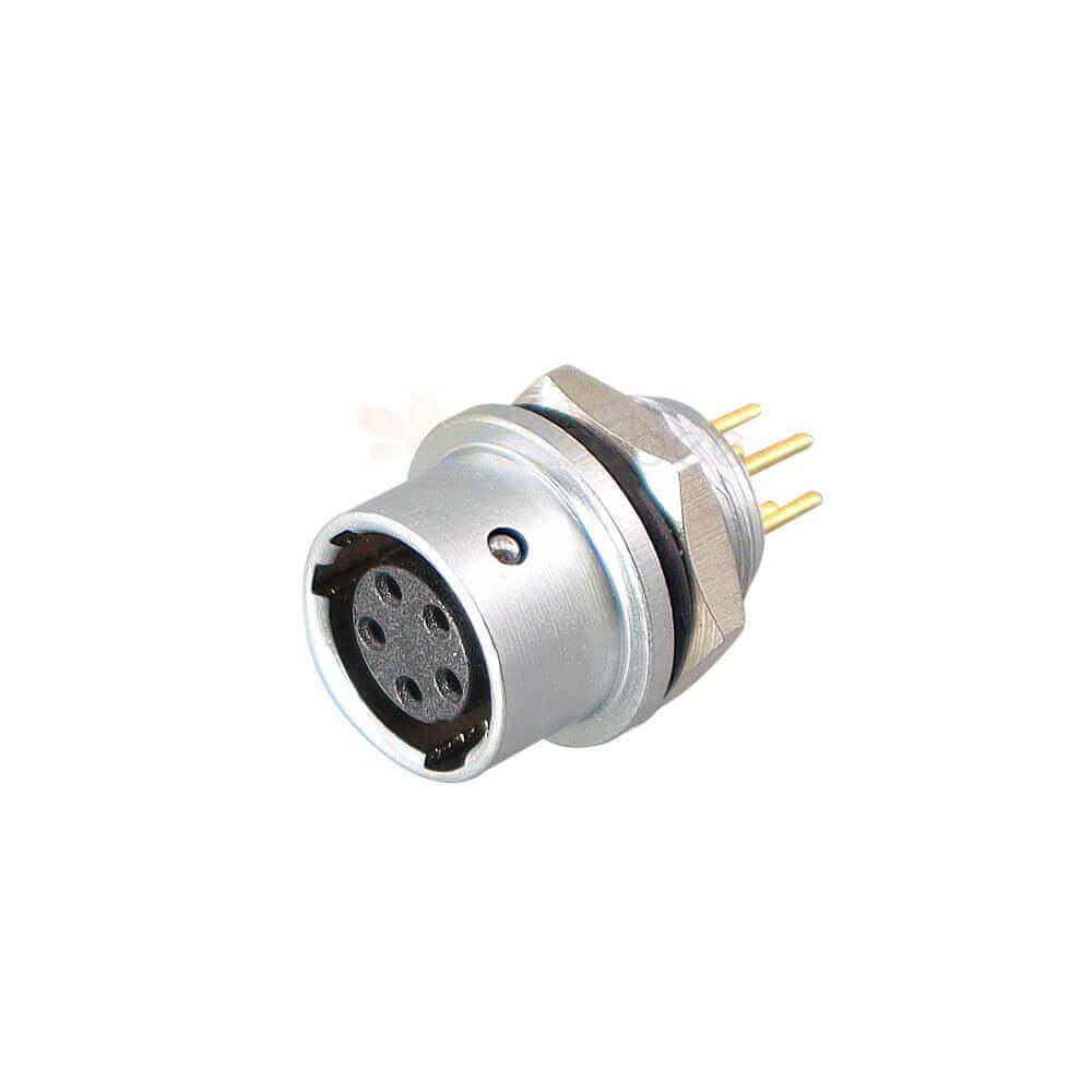 Обратное крепление серии YC8 Avation Connector5 Pin Pcb Mount Male Plug Female Socket Push-Pull Quick Lock