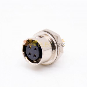 Elecbee HR10A-7R-4S, 4 Pole Straight Panel Mount Circular Connector,Female sockets,Solder cup