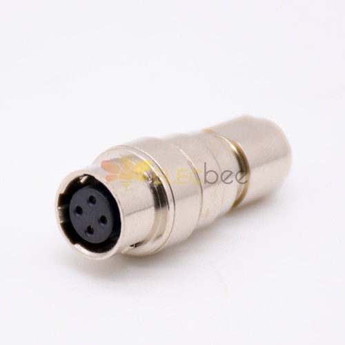 HR10A Connector 7mm Shell 4Pin Female Aviation Circular Connector Stright Push-Pull Plug