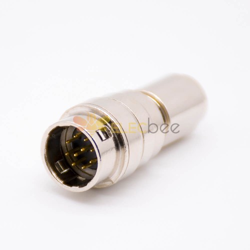 HR10A Series 10 Pin Male Circluar Aviation Connector Cable Mount Jack with 10mm Matal Shell