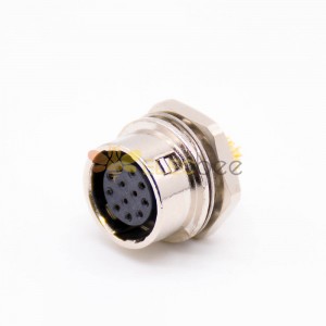 HR10A Series 12pin Female Circluar Aviation Connector Back Mount Receptacle Solder Cup for Cable with 10mm Shell