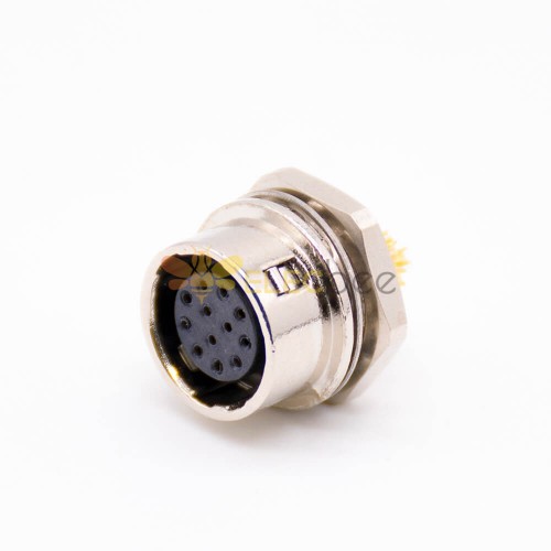 HR10A Series 12pin Female Circluar Aviation Connector Back Mount Receptacle Solder Cup for Cable with 10mm Shell