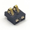 Connettore a 2 pin Connettore per batteria orizzontale con placcatura in oro 2.5PH 2.4H per montaggio su PCB